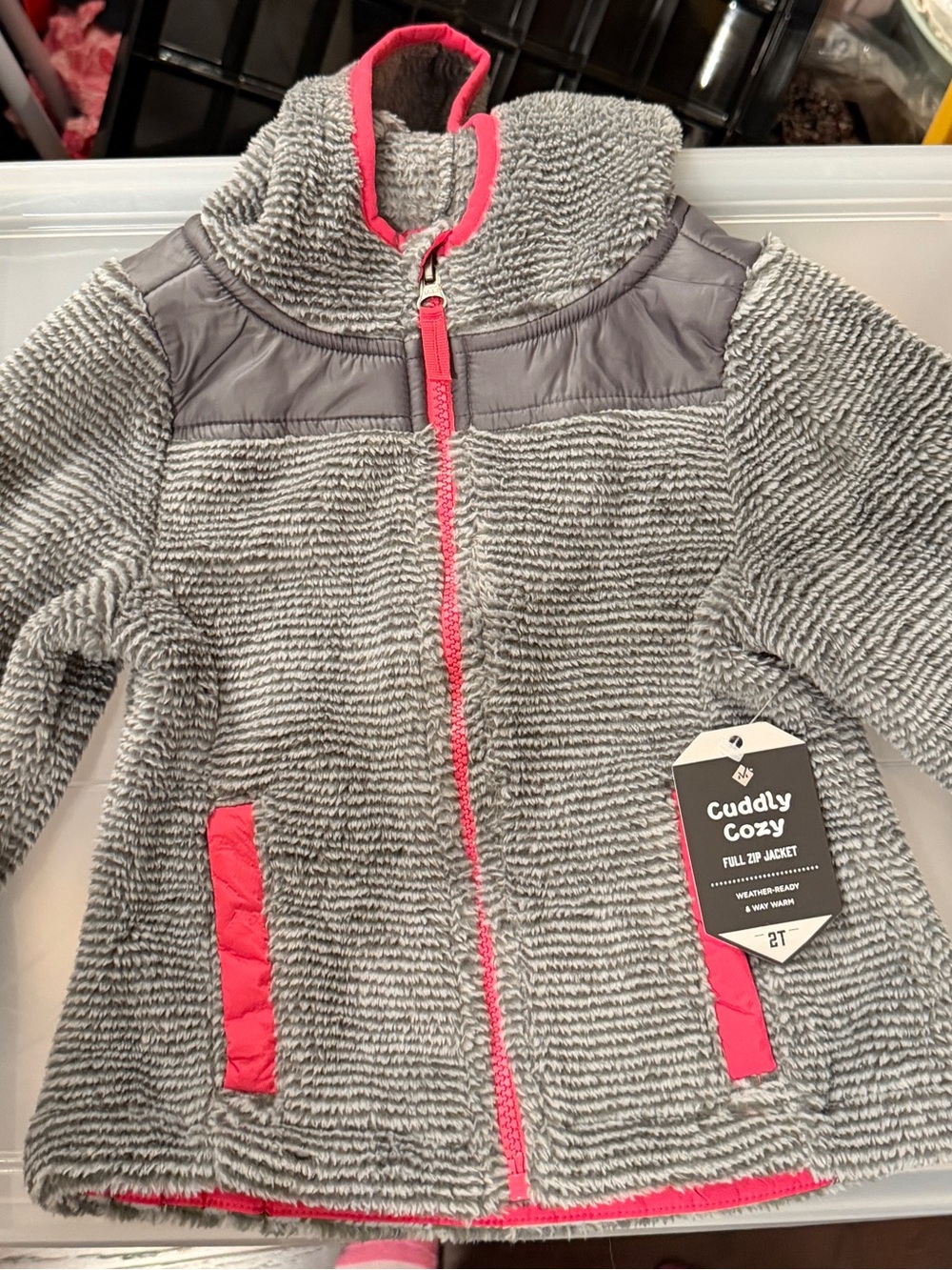 NWT Member’s Mark Toddler’s Cuddly Cozy Jacket